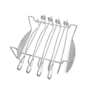 Pizza Grill Rack with 4Skewers