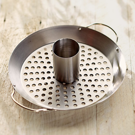 Runda kycklinggrill i rostfritt st&aring;l